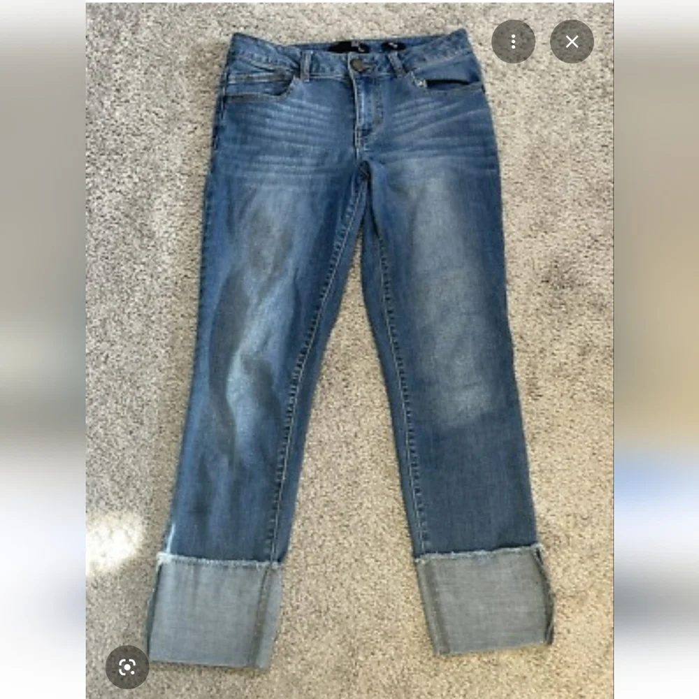 1822 Taylor Fit Cuffed Jeans Size 8 - Picture 2 of 3